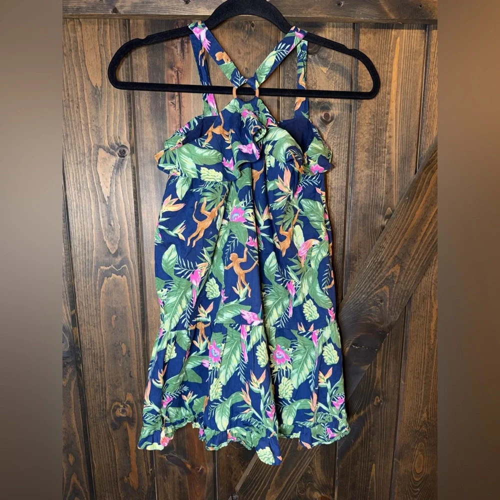 JANIE AND JACK Halter Tropical Dress